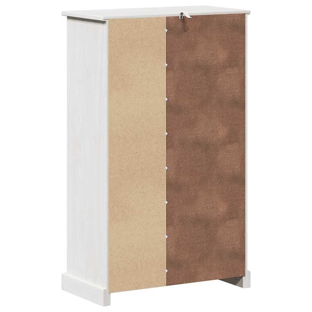 Badezimmerschrank VIGO Weiß und Antikweiß 68 x 34 x 110 cm