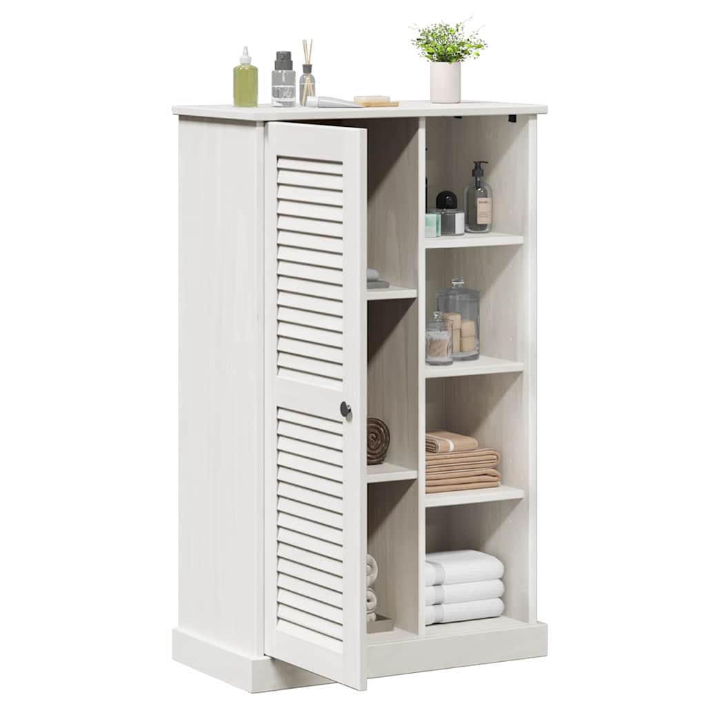 Badezimmerschrank VIGO Weiß und Antikweiß 68 x 34 x 110 cm