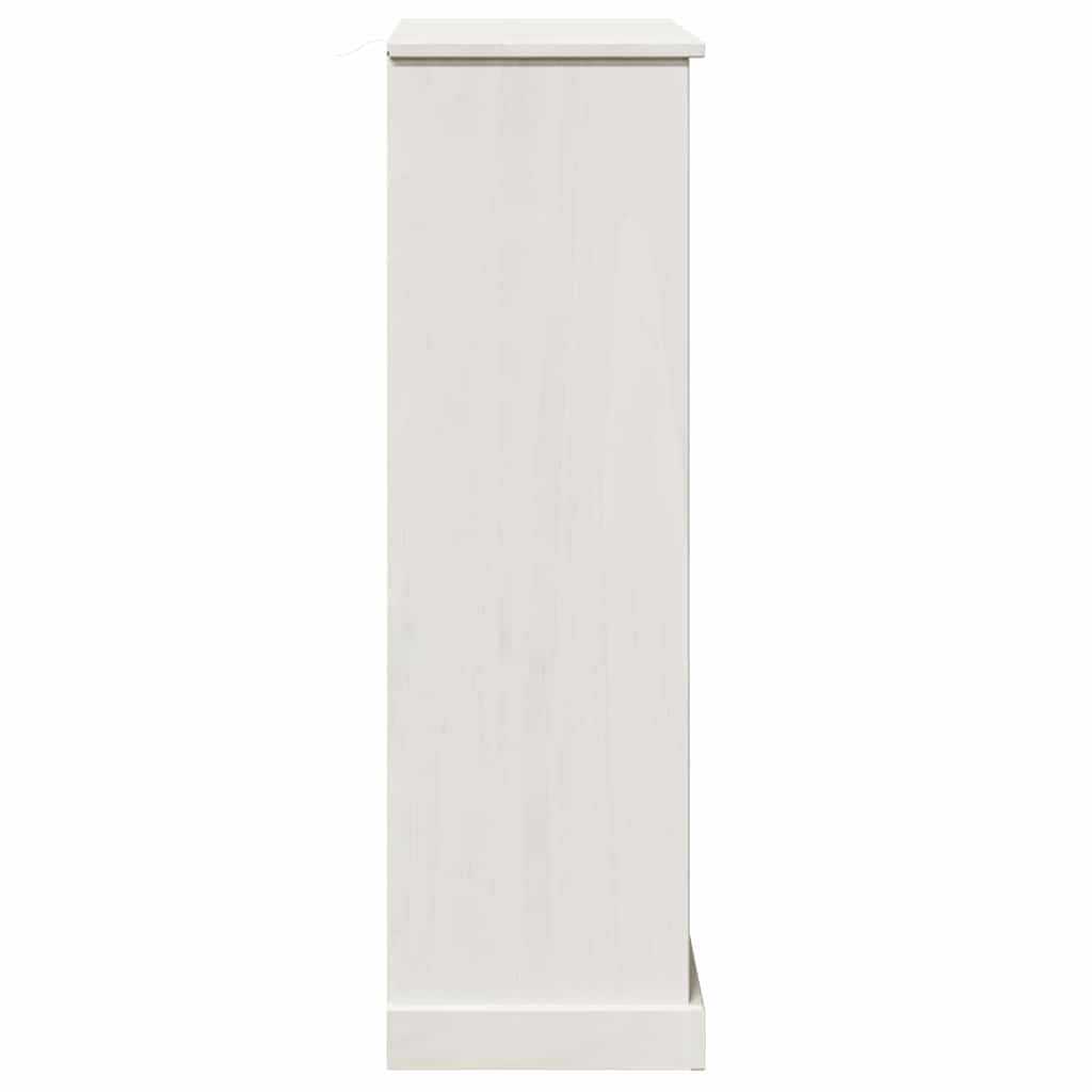 Badezimmerschrank VIGO Weiß und Antikweiß 68 x 34 x 110 cm