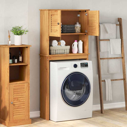Waschmaschinen-Schrank mit Regal VIGO Braun und Honigbraun