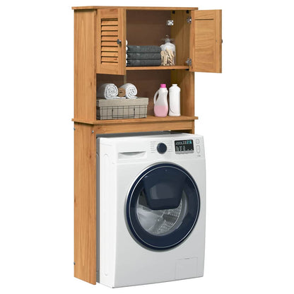 Waschmaschinen-Schrank mit Regal VIGO Braun und Honigbraun