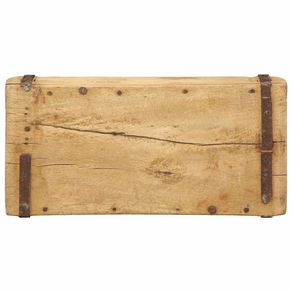 Tablett 4 pcs Braun 30 x 14 x 9 cm Massives upgecyceltes Holz