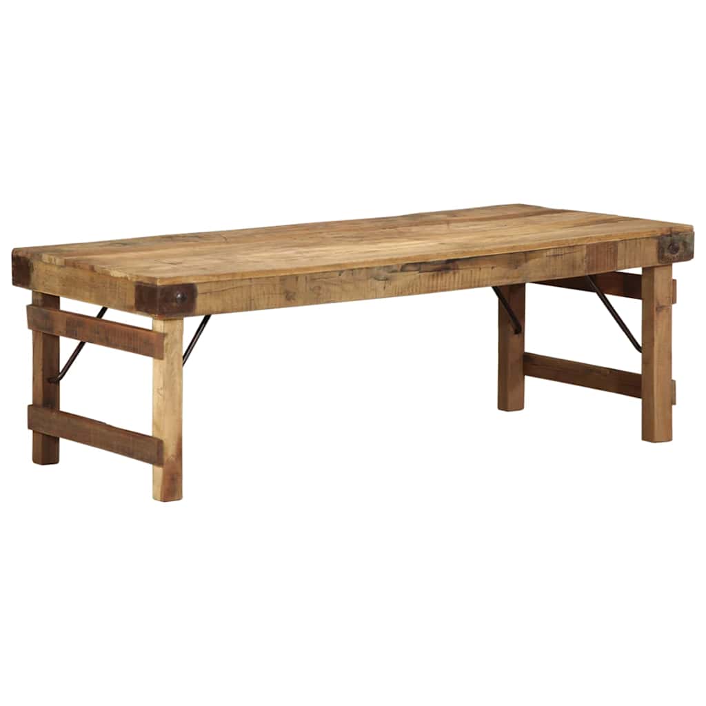 Couchtisch Braun 110 x 55 x 40 cm recyceltes Massivholz