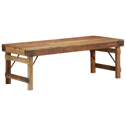 Couchtisch Braun 110 x 55 x 40 cm Massives upgecyceltes Holz