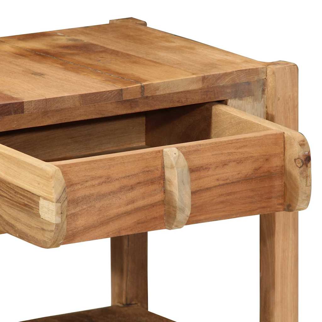 Beistelltisch Braun 43 x 32 x 46 cm Massives upgecyceltes Holz