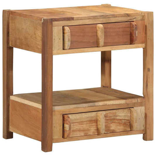 Beistelltisch Braun 43 x 32 x 46 cm Massives upgecyceltes Holz