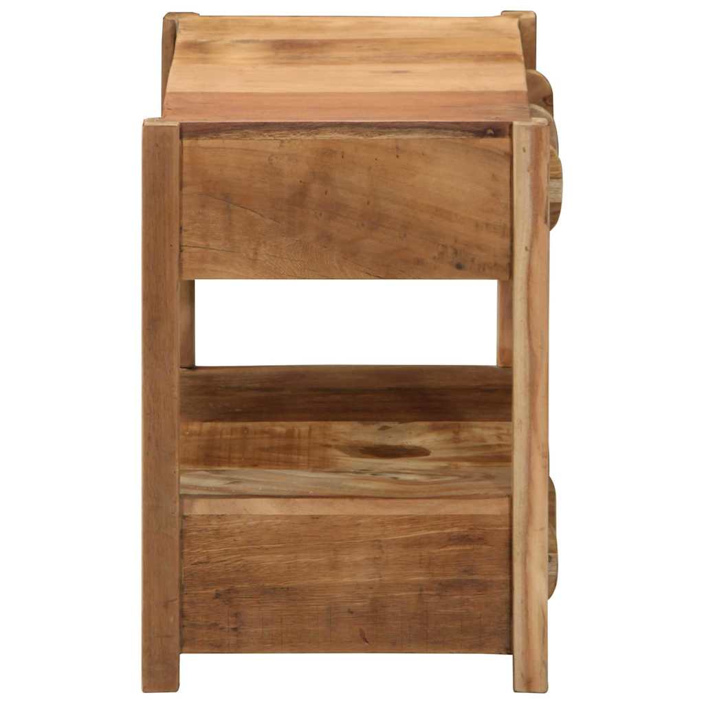 Beistelltisch Braun 43 x 32 x 46 cm Massives upgecyceltes Holz