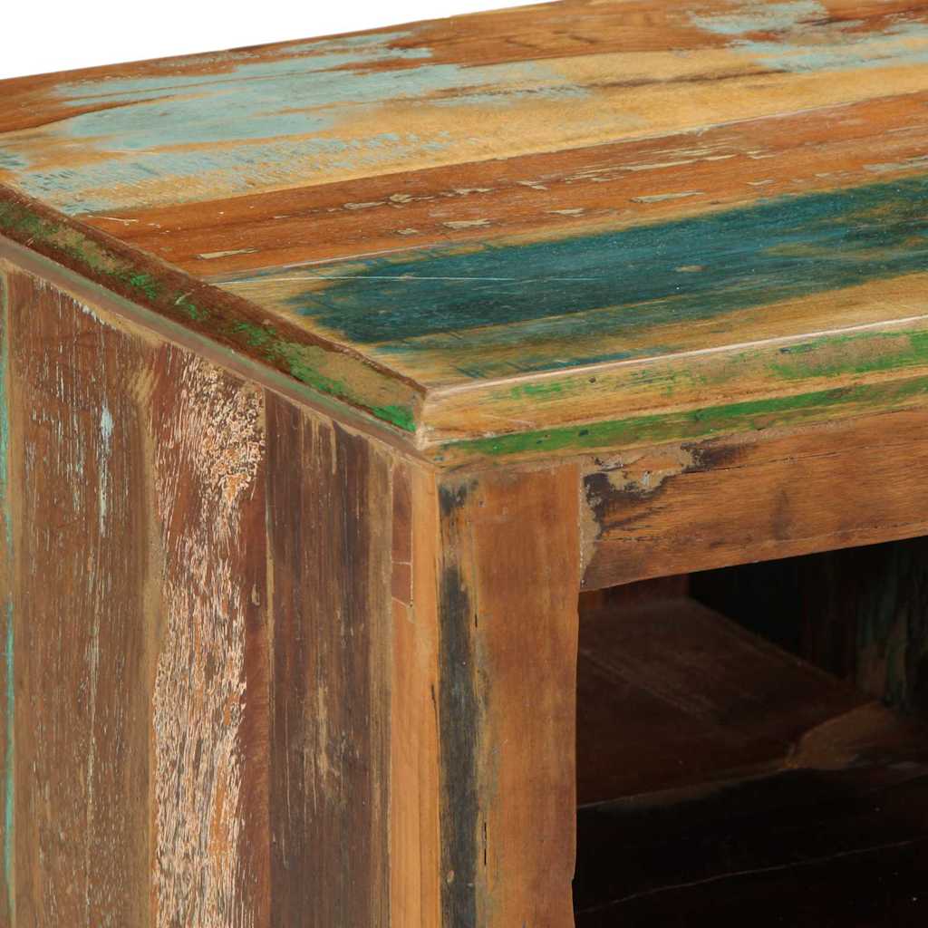 Schuhschrank Braun 110 x 35 x 40 cm Massivholz Altholz