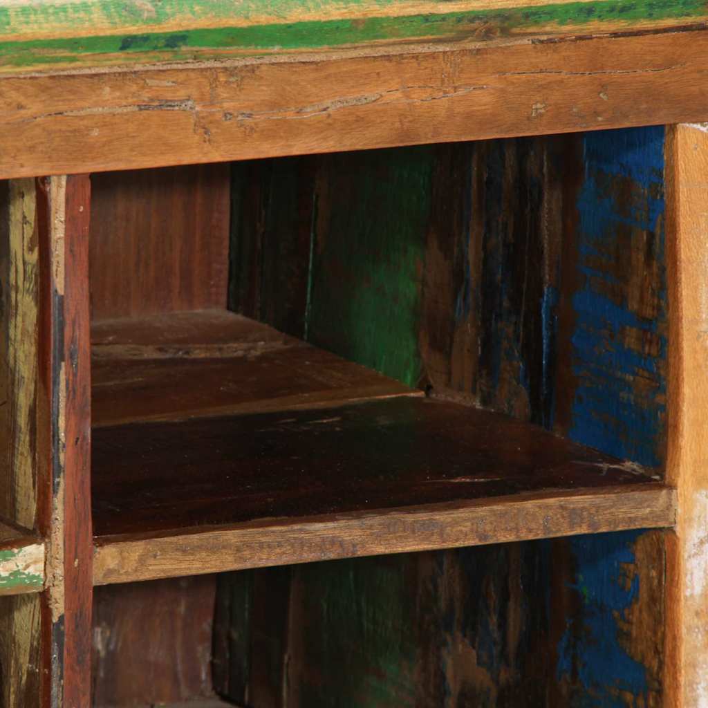 Schuhschrank Braun 110 x 35 x 40 cm Massivholz Altholz