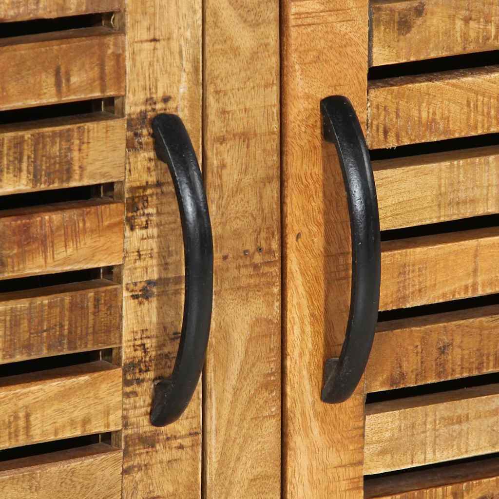 Schuhschrank Braun 110 x 38 x 45 cm Massivholz Mango