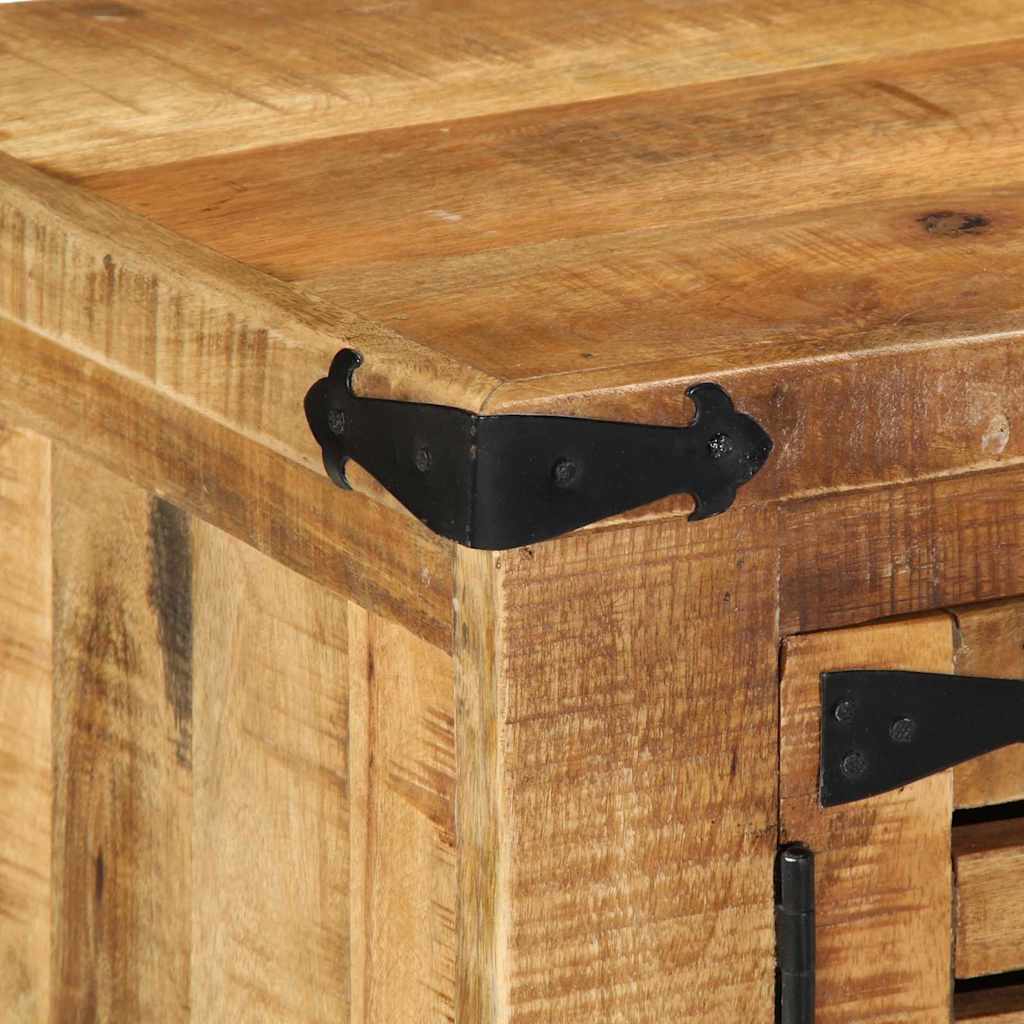 Schuhschrank Braun 110 x 38 x 45 cm Massivholz Mango