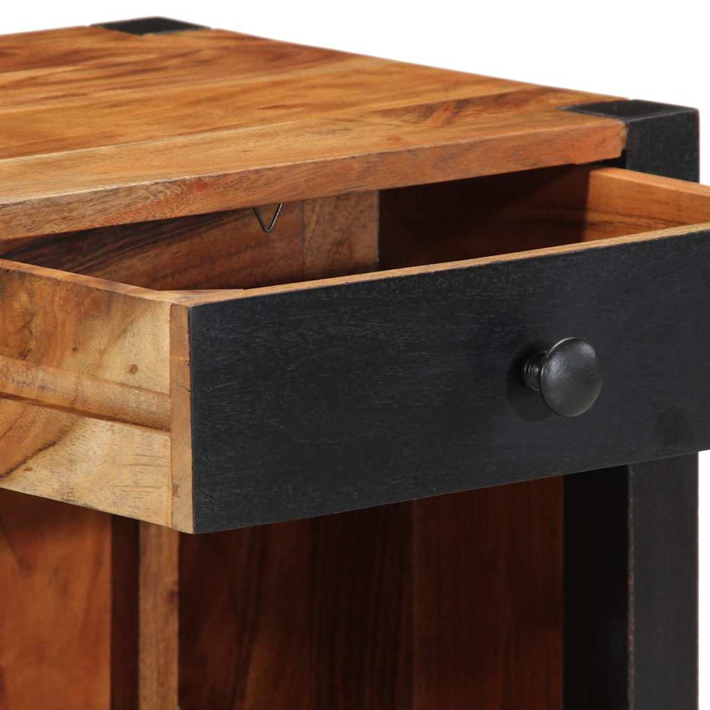 Nachttisch 2 stk. Braun 40 x 35 x 50 cm Massivholz Akazie