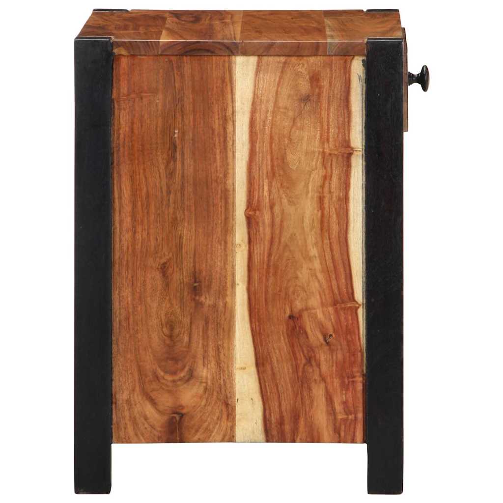 Nachttisch 2 stk. Braun 40 x 35 x 50 cm Massivholz Akazie