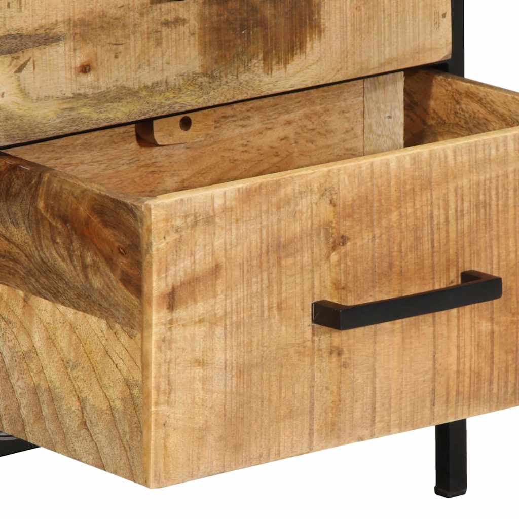 Nachttisch 2 stk. Braun und Schwarz 40 x 35 x 50 cm