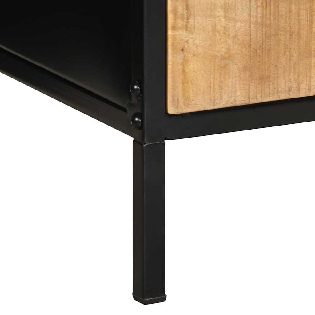 Nachttisch 2 stk. Braun und Schwarz 40 x 35 x 50 cm