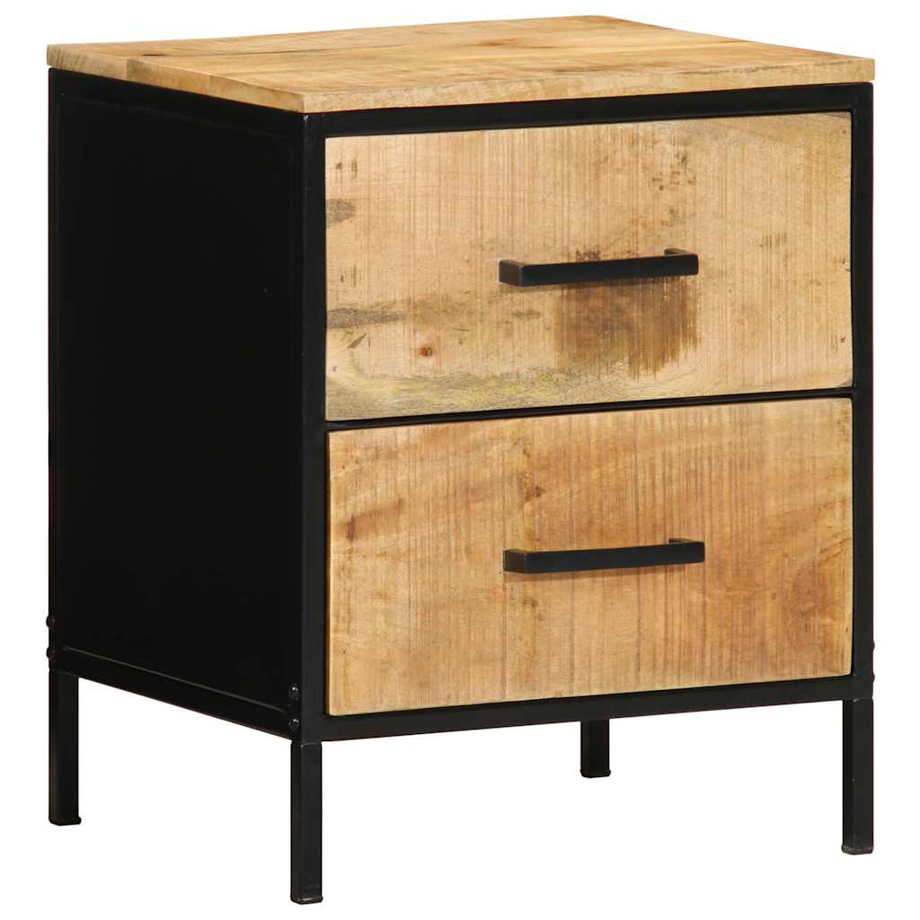 Nachttisch 2 stk. Braun und Schwarz 40 x 35 x 50 cm
