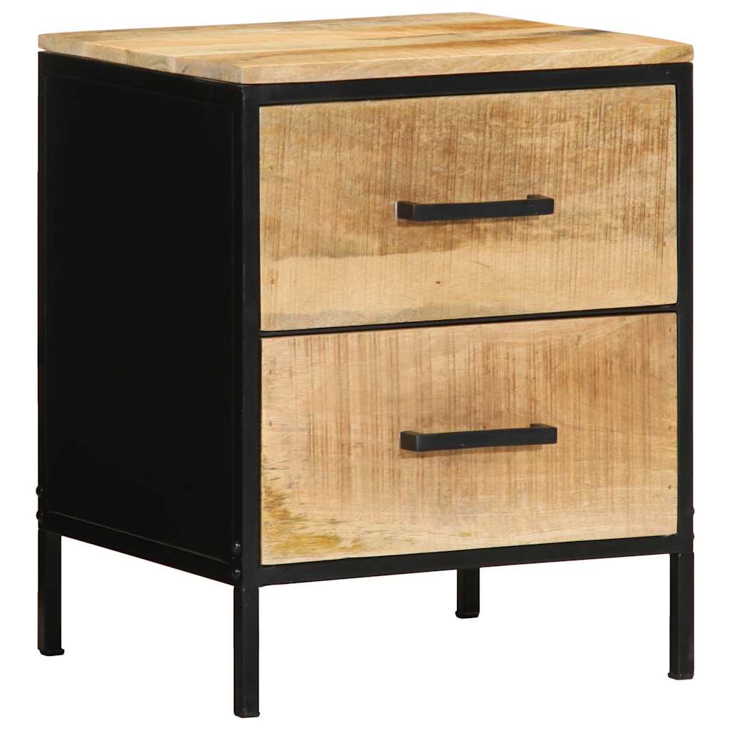 Nachttisch 2 stk. Braun und Schwarz 40 x 35 x 50 cm