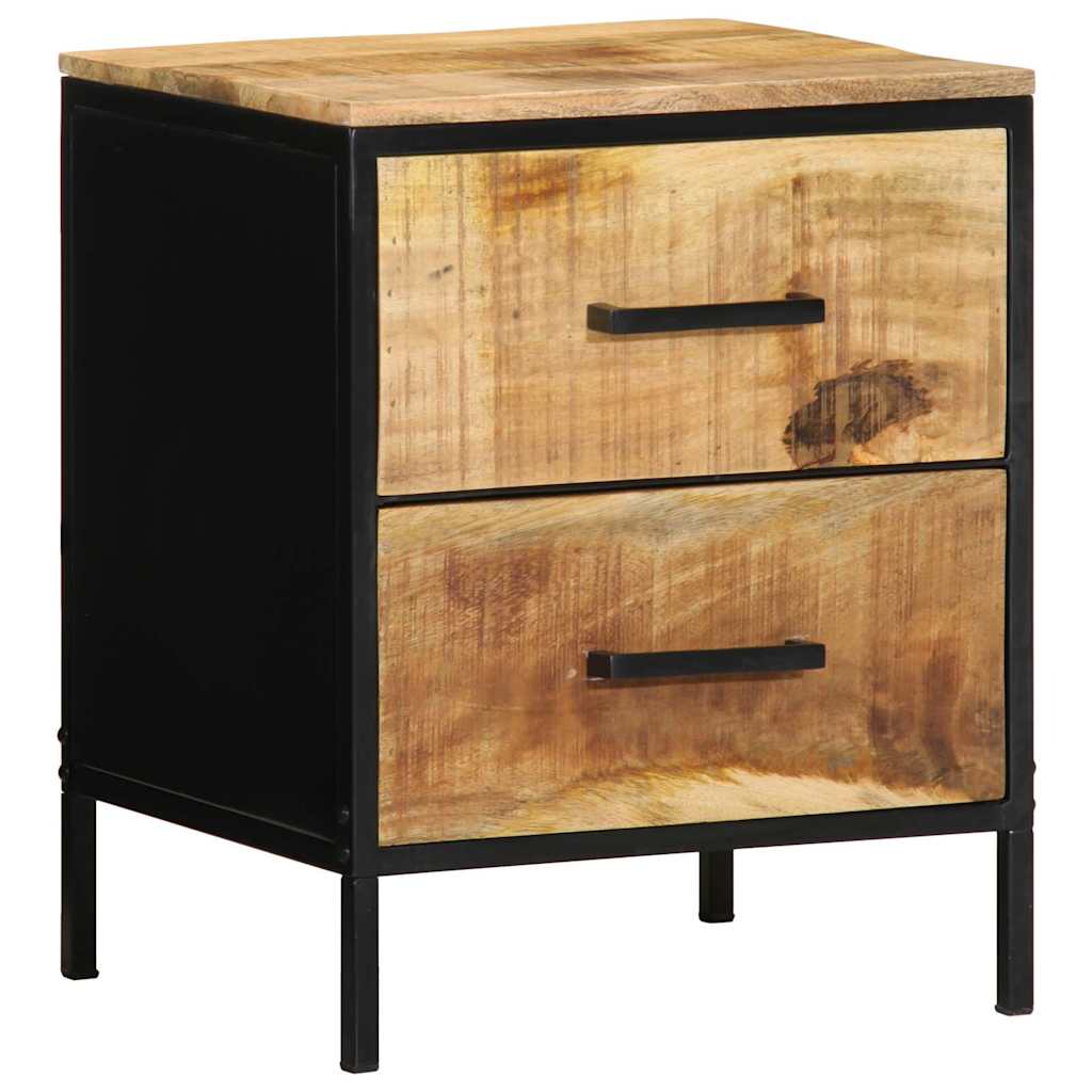 Nachttisch 2 stk. Braun und Schwarz 40 x 35 x 50 cm
