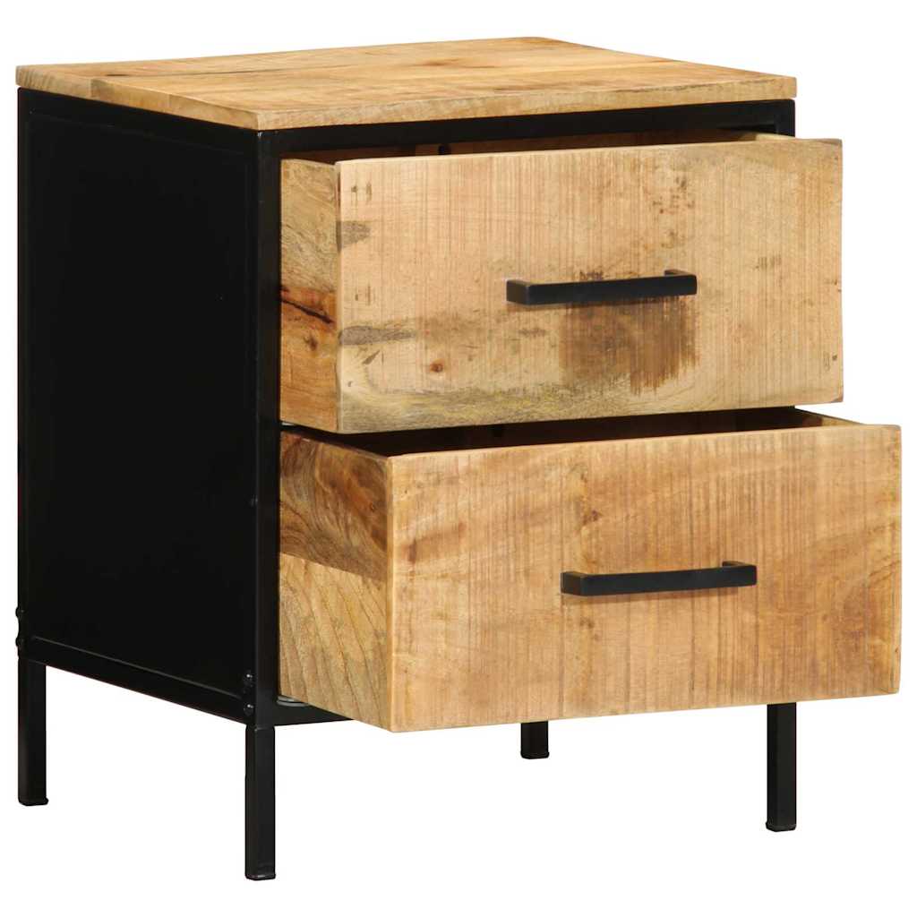Nachttisch 2 stk. Braun und Schwarz 40 x 35 x 50 cm