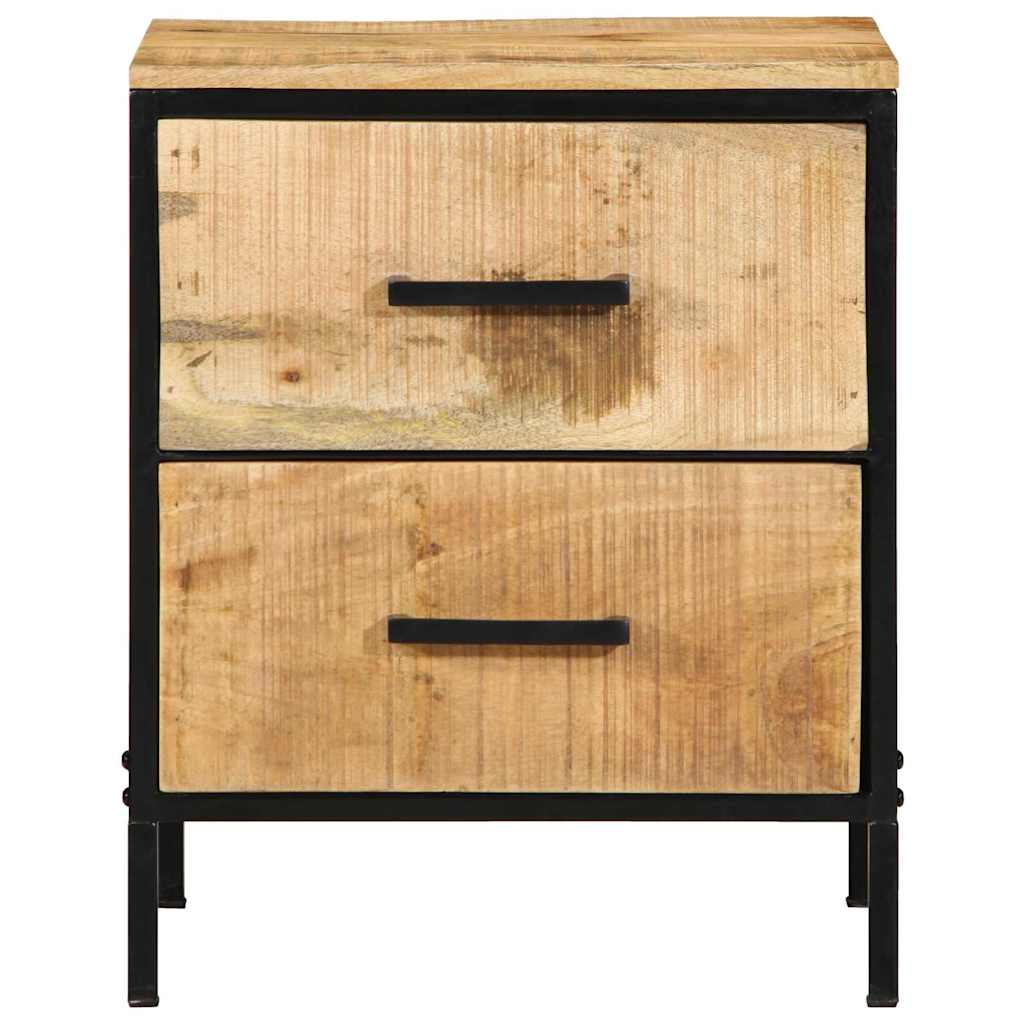 Nachttisch 2 stk. Braun und Schwarz 40 x 35 x 50 cm