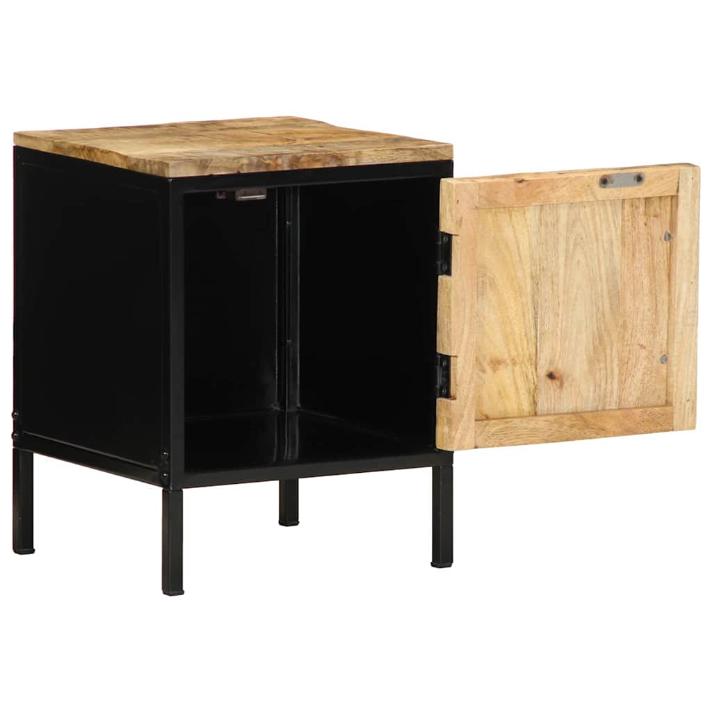 Nachttisch 2 stk. Braun und Schwarz 30 x 30 x 40 cm