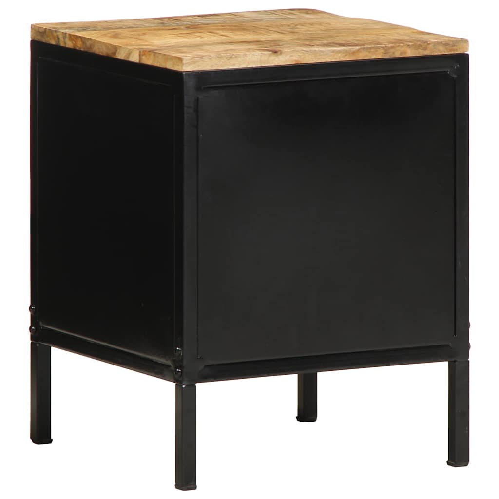 Nachttisch 2 stk. Braun und Schwarz 30 x 30 x 40 cm