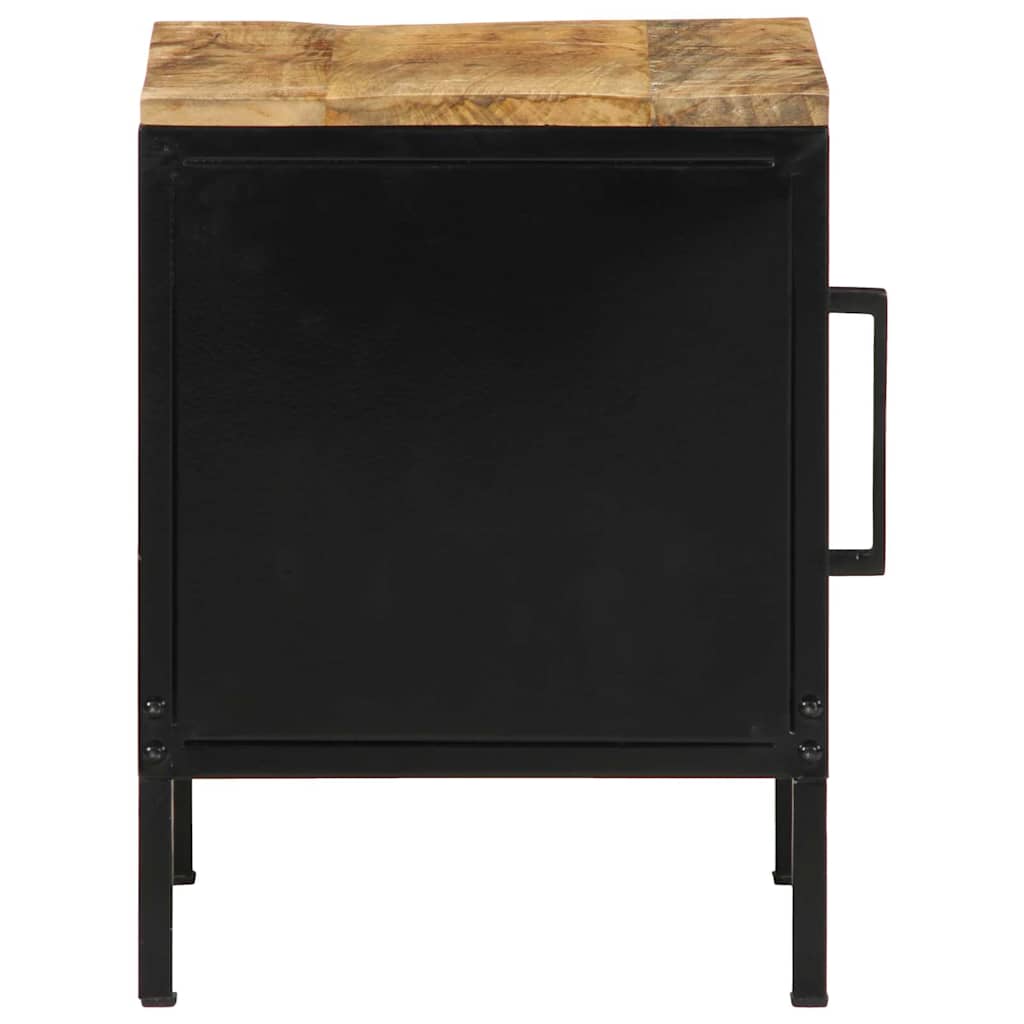 Nachttisch 2 stk. Braun und Schwarz 30 x 30 x 40 cm