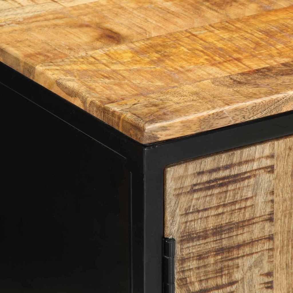 Nachttisch 2 stk. Braun und Schwarz 50 x 30 x 45 cm