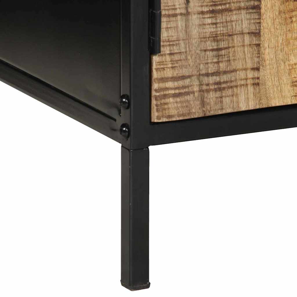 Nachttisch 2 stk. Braun und Schwarz 50 x 30 x 45 cm