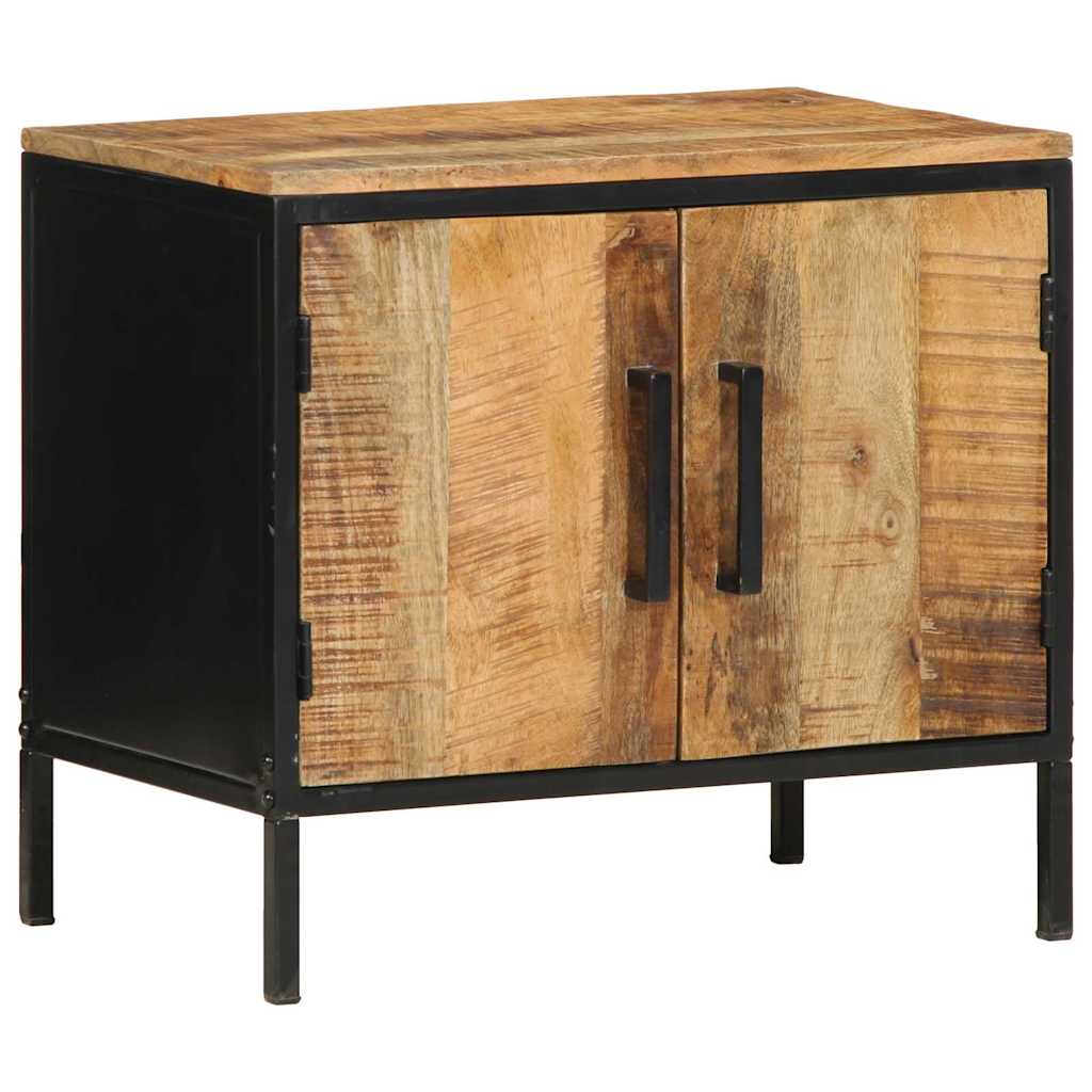 Nachttisch 2 stk. Braun und Schwarz 50 x 30 x 45 cm