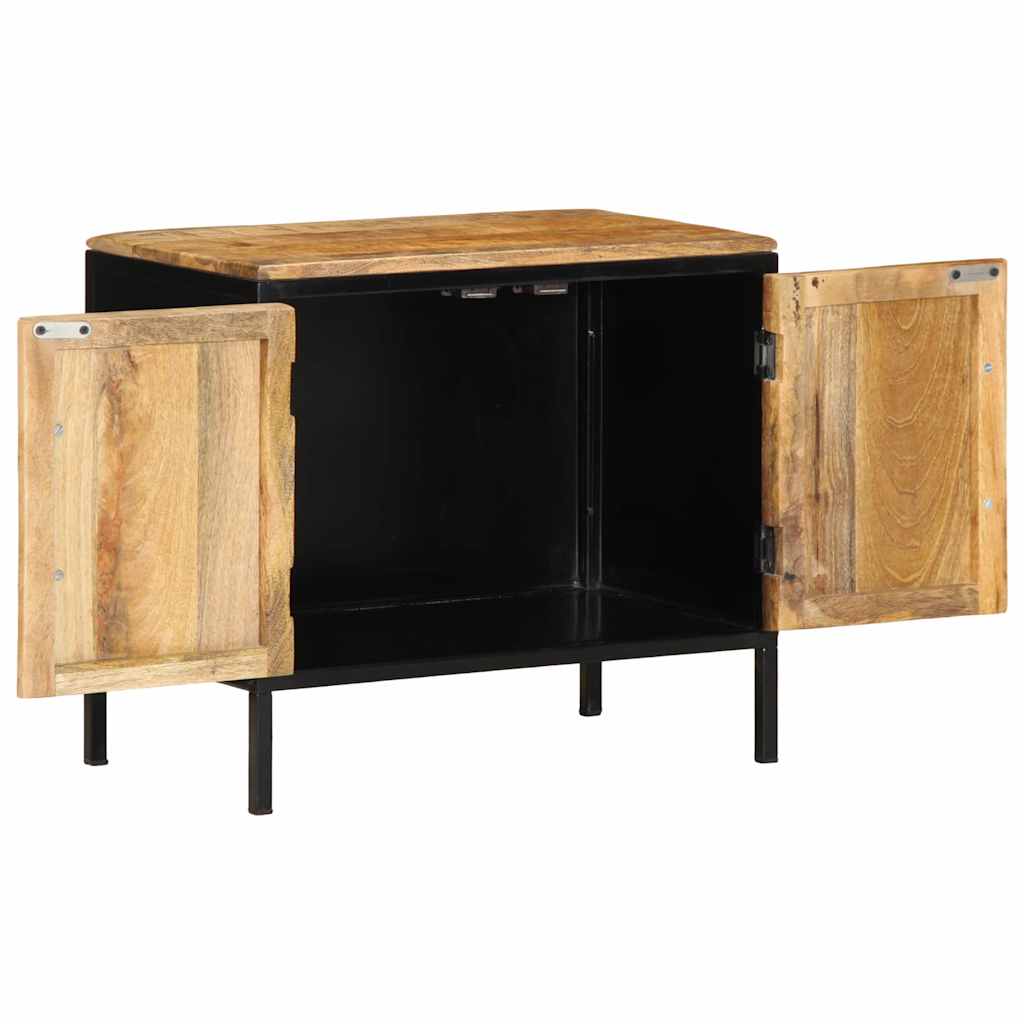Nachttisch 2 stk. Braun und Schwarz 50 x 30 x 45 cm