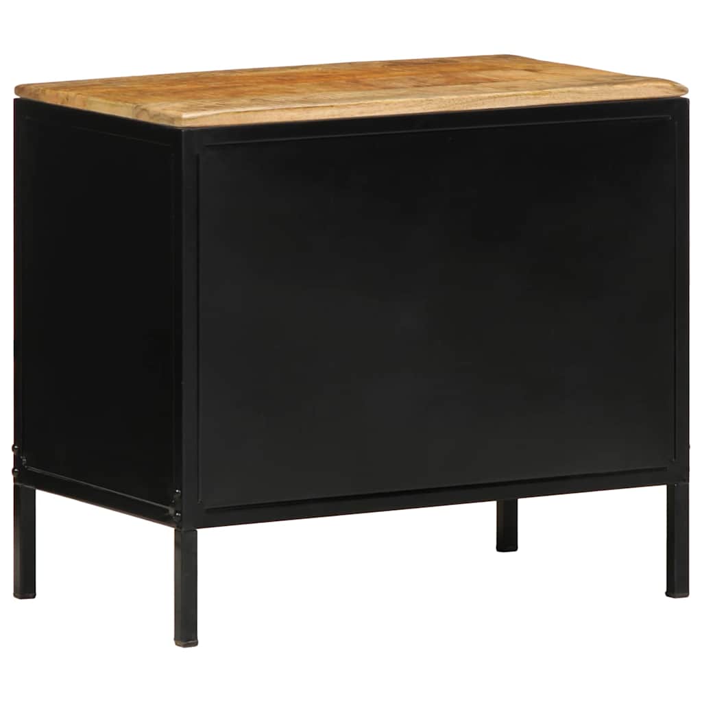 Nachttisch 2 stk. Braun und Schwarz 50 x 30 x 45 cm