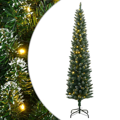 Künstlicher Weihnachtsbaum Schlank 300 LEDs 210 cm