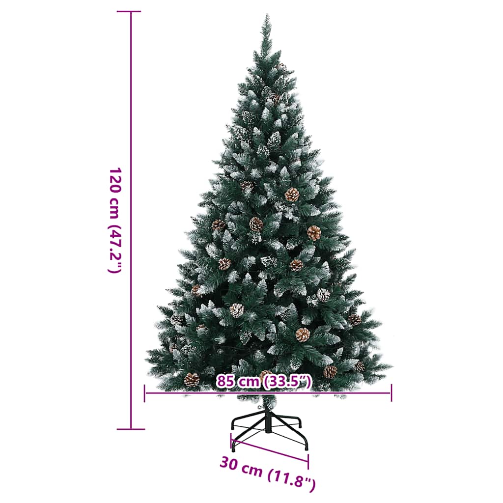 Künstlicher Weihnachtsbaum 150 LEDs 120 cm