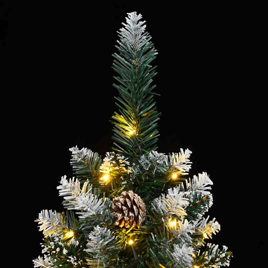 Künstlicher Weihnachtsbaum Schlank 300 LEDs 180 cm