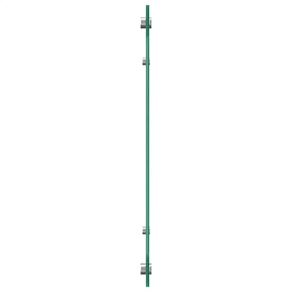Küchenrückwände 2 Stk. Weiß 80x50 cm Hartglas