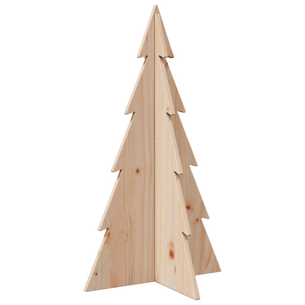 Weihnachtsbaum Holz zum Schmücken 80 cm Massivholz Kiefer