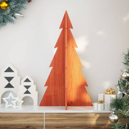 Bois de sapin de Noël à décorer en bois de pin massif 80 cm