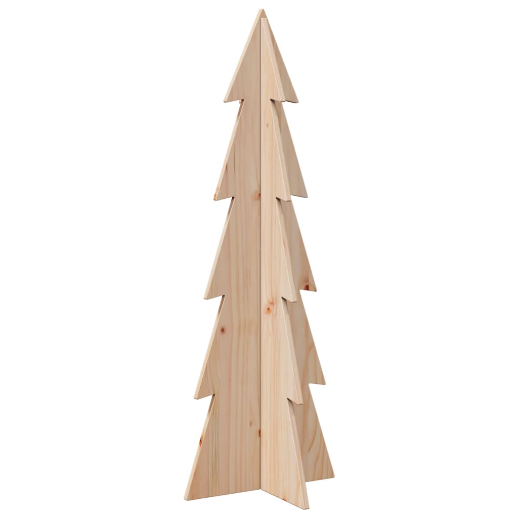 Sapin de Noël à décorer 112 cm en bois de pin massif