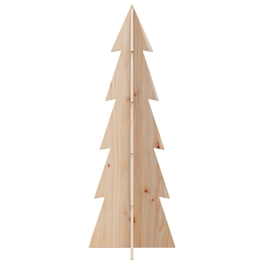 Sapin de Noël à décorer 112 cm en bois de pin massif