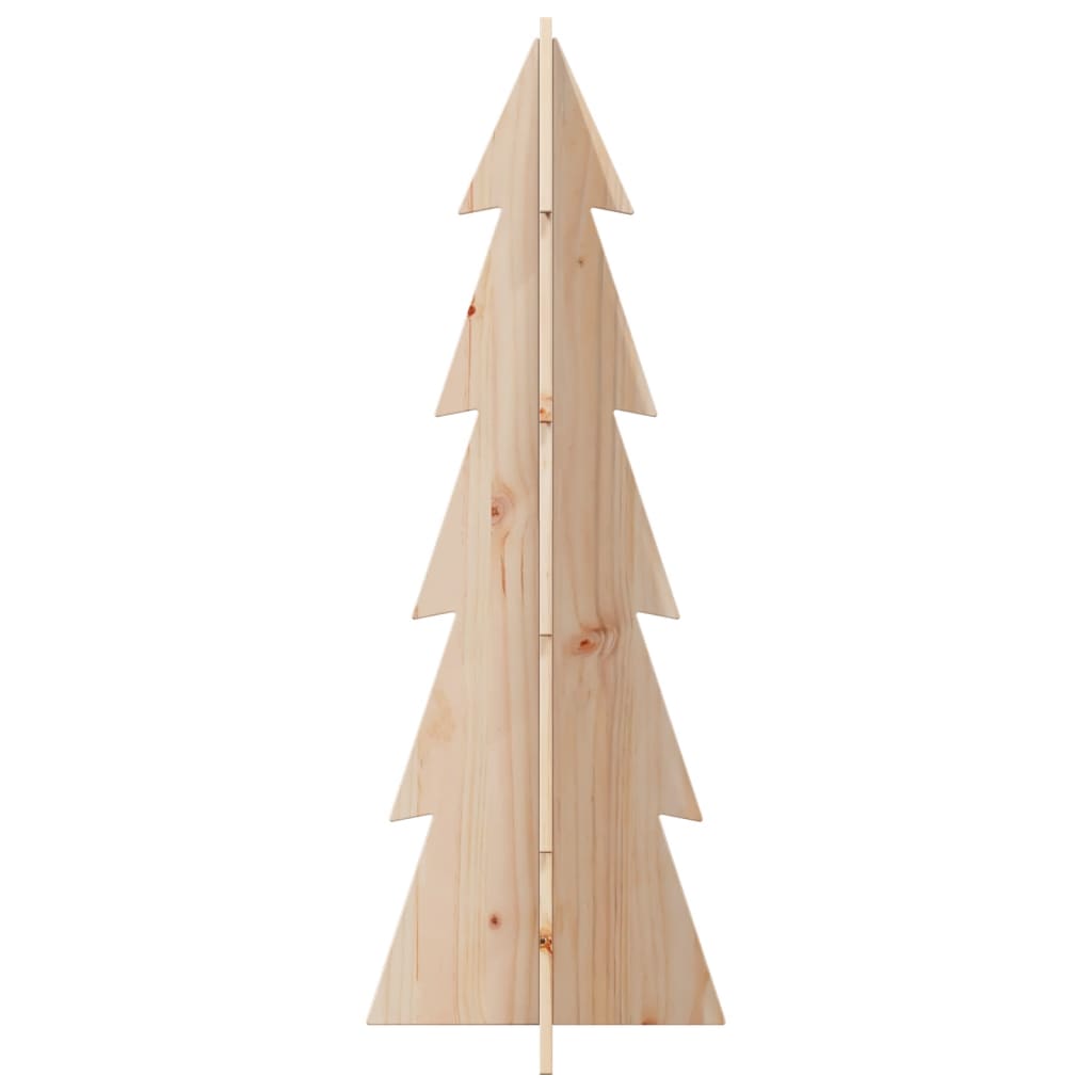 Sapin de Noël à décorer 112 cm en bois de pin massif