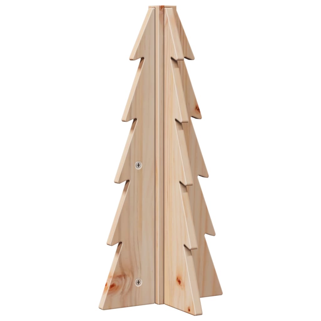 Bois de sapin de Noël à décorer en bois de pin massif 49 cm