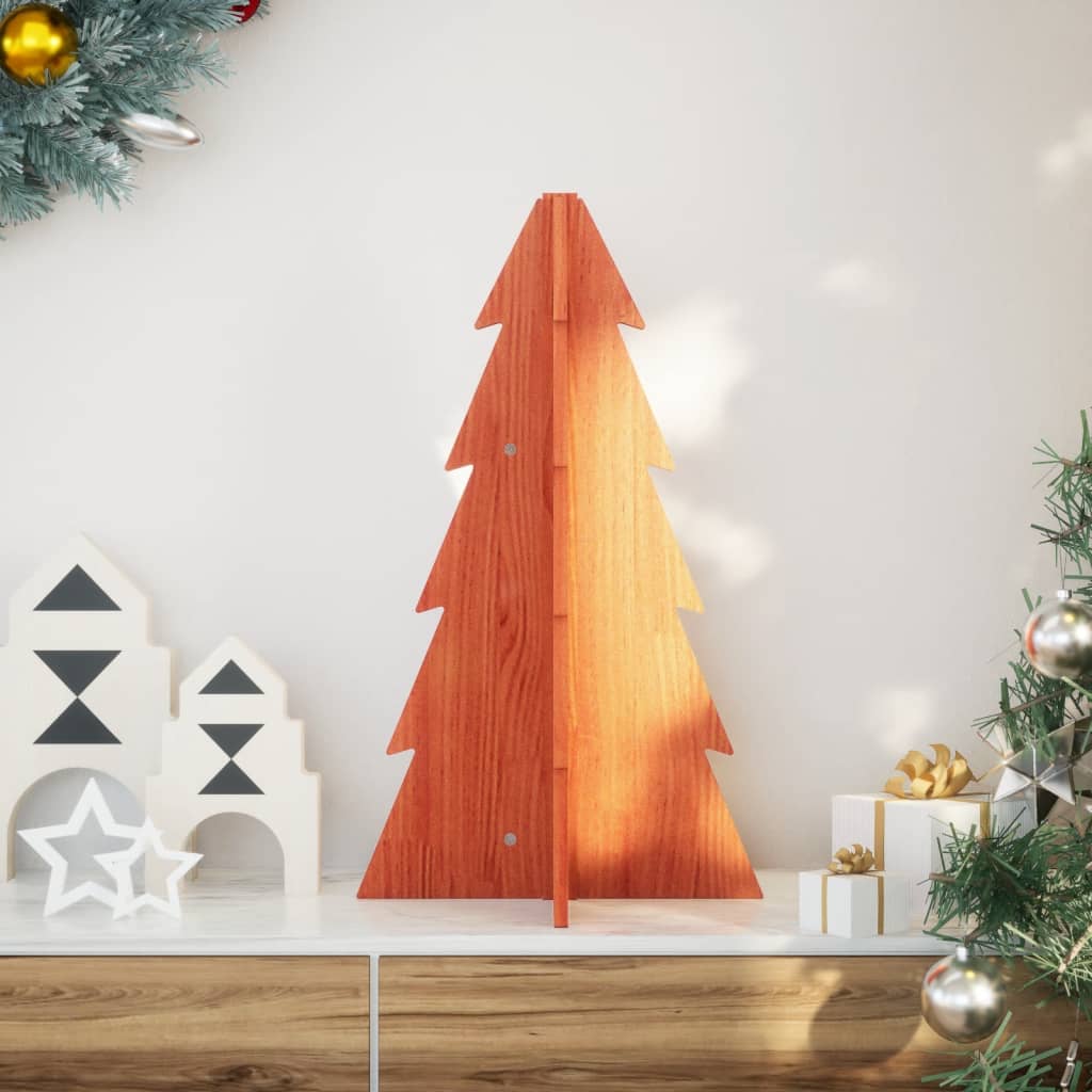 Bois de sapin de Noël à décorer 69,5 cm en bois de pin massif