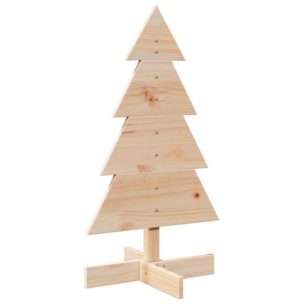 Bois de sapin de Noël à décorer en bois de pin massif 80 cm