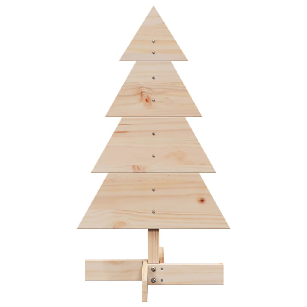 Bois de sapin de Noël à décorer en bois de pin massif 80 cm