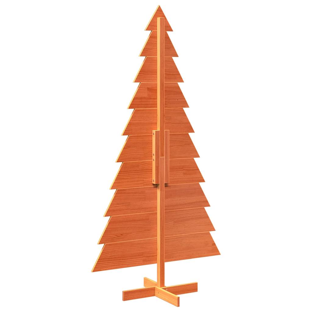 Weihnachtsbaum zum Schmücken Wachsbraun 180cm Massivholz Kiefer