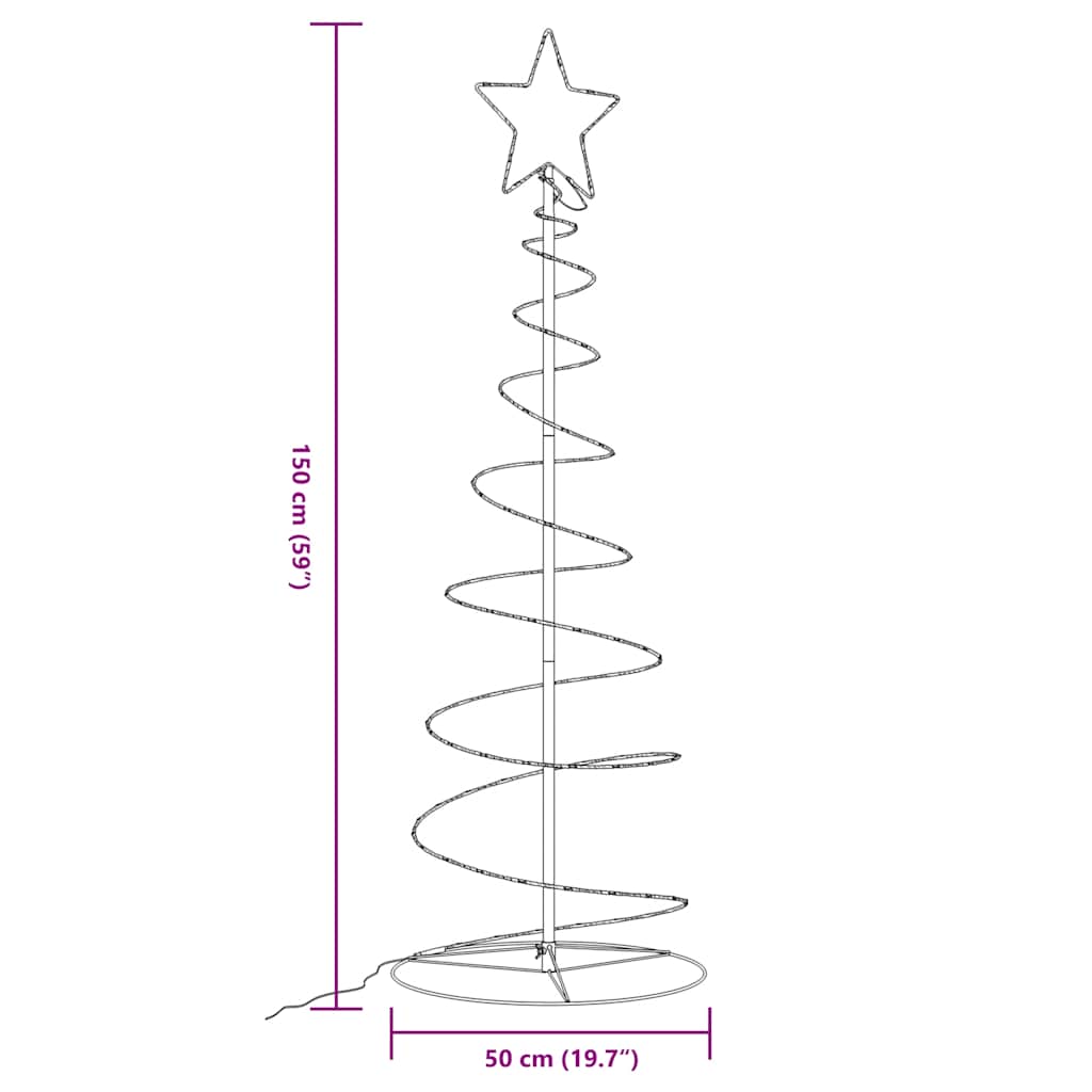 LED Weihnachtsbaum 100 LEDs Warmweiß 150 cm