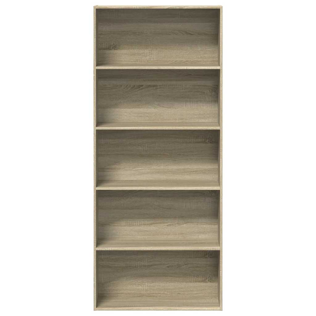Bibliothèque en chêne Sonoma 80x30x189 cm matériau bois
