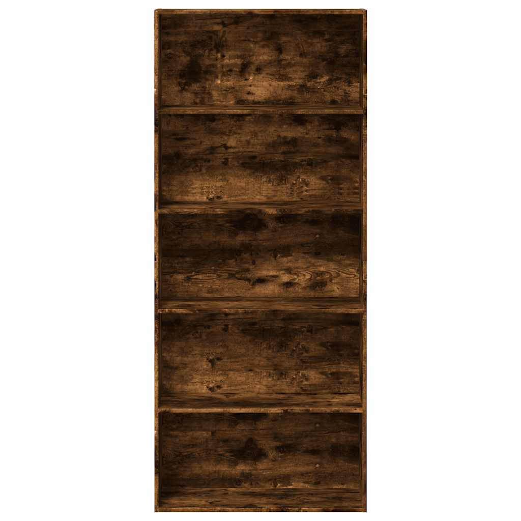 Bookshelf smoked oak 80x30x189 cm wood material