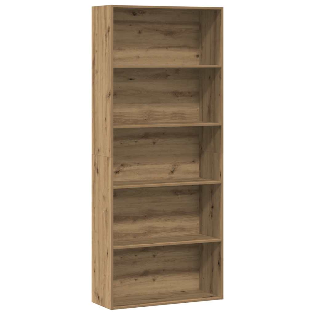 Bücherregal Artisan-Eiche 80x30x189 cm Holzwerkstoff